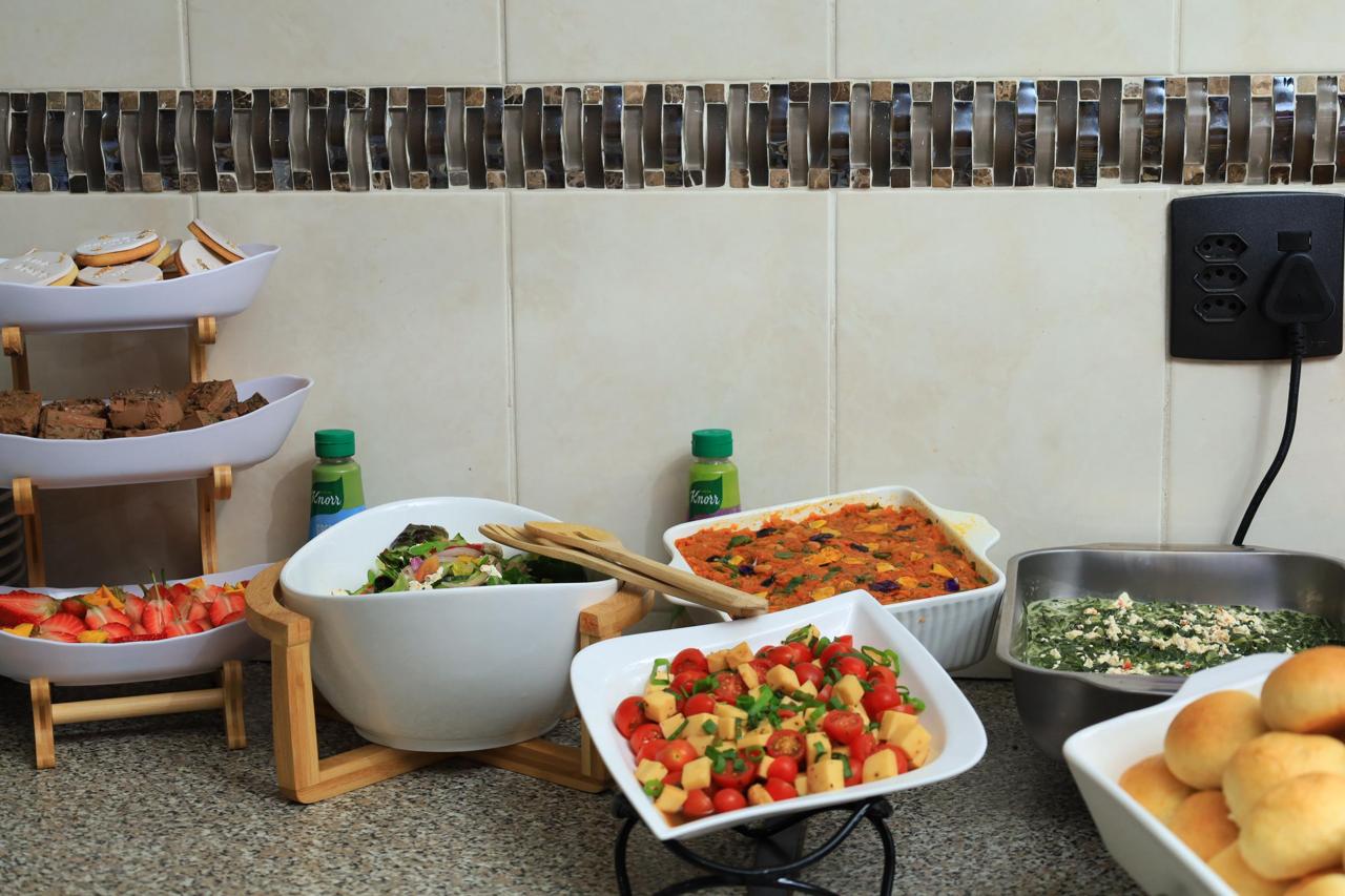 Freshly prepared buffet at Ndlovukazi Eatery